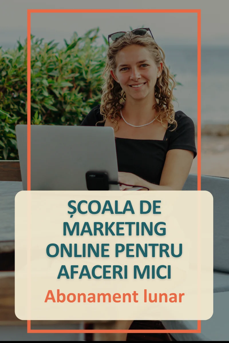 Școala de Marketing Online pentru Afaceri Mici (sub 100K cifra de afaceri anuală)
